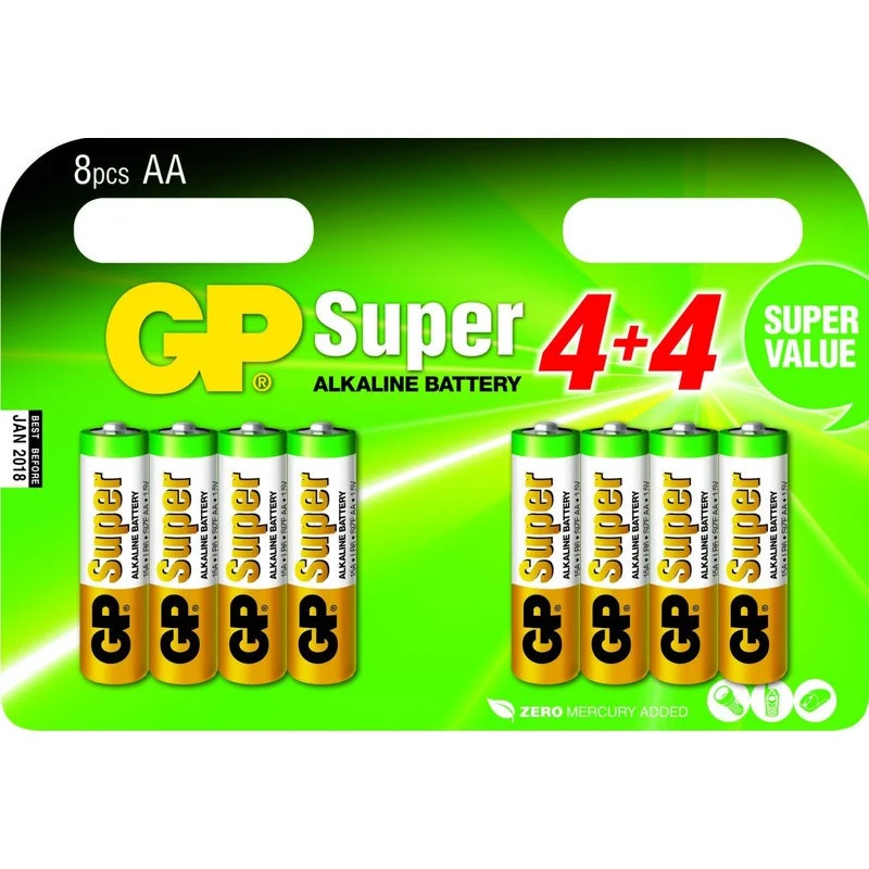 GP AA batterijen 4st