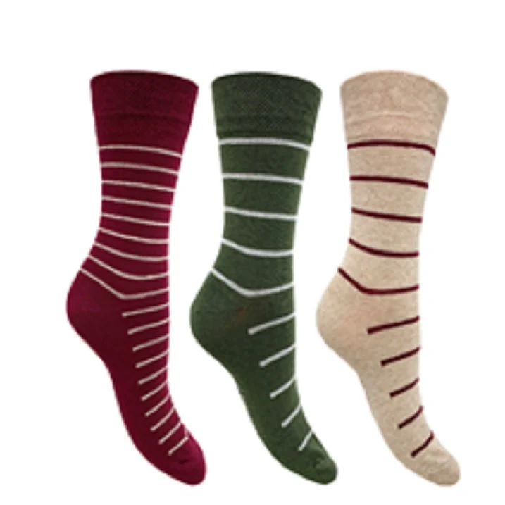 3 PK FLEXITOP LADIES DESIGN SOCKS