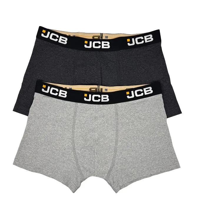 2 PK JCB MENS BOXER SHORTS GREY MIX