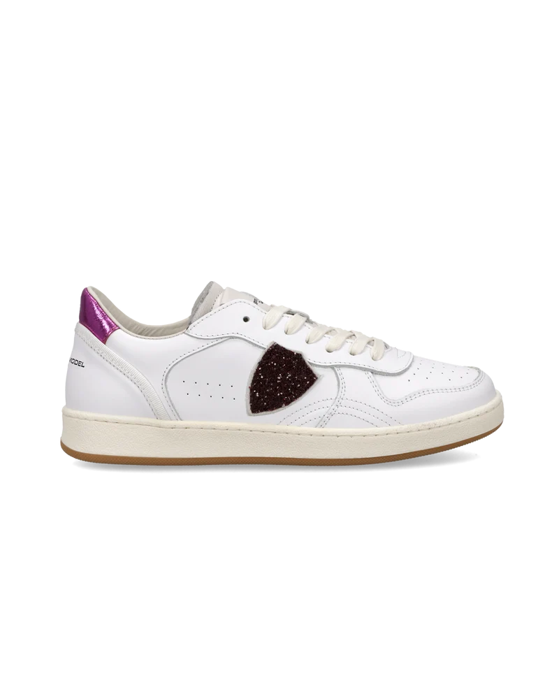 Sneakers Pgal Junior, White Metallic Fuchsia