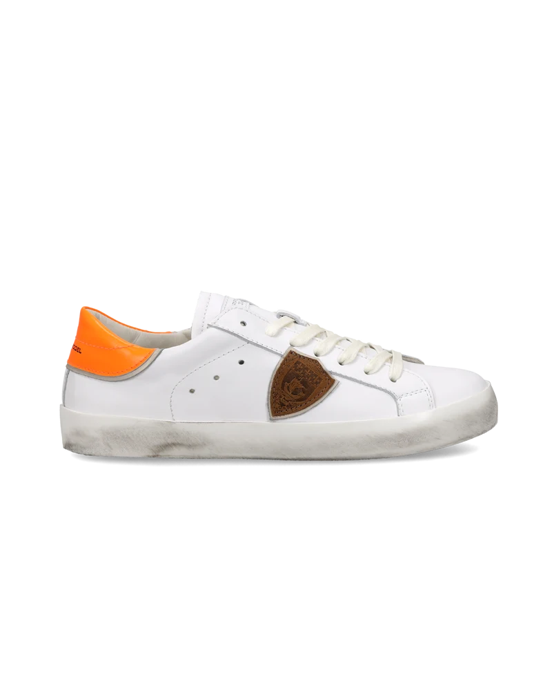 Sneakers Prsx Junior, White Neon Orange