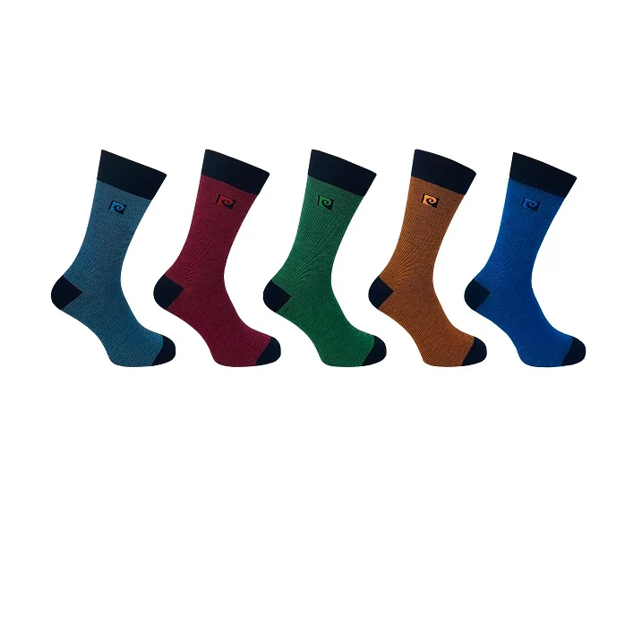 5PK MENS BAMBOO FEEDER DESIGN SOCKS 7-11