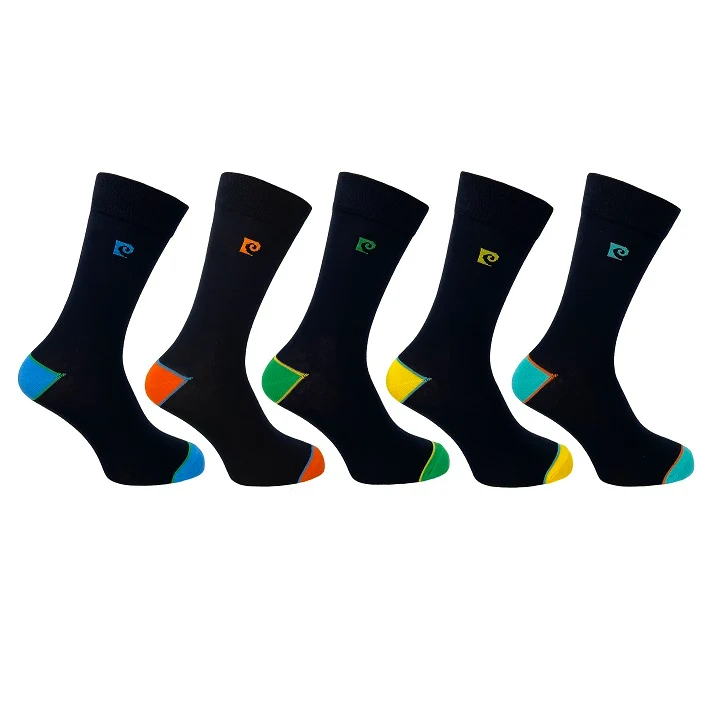 5PK MENS BAMBOO TIPPING H&T SOCKS 7-11