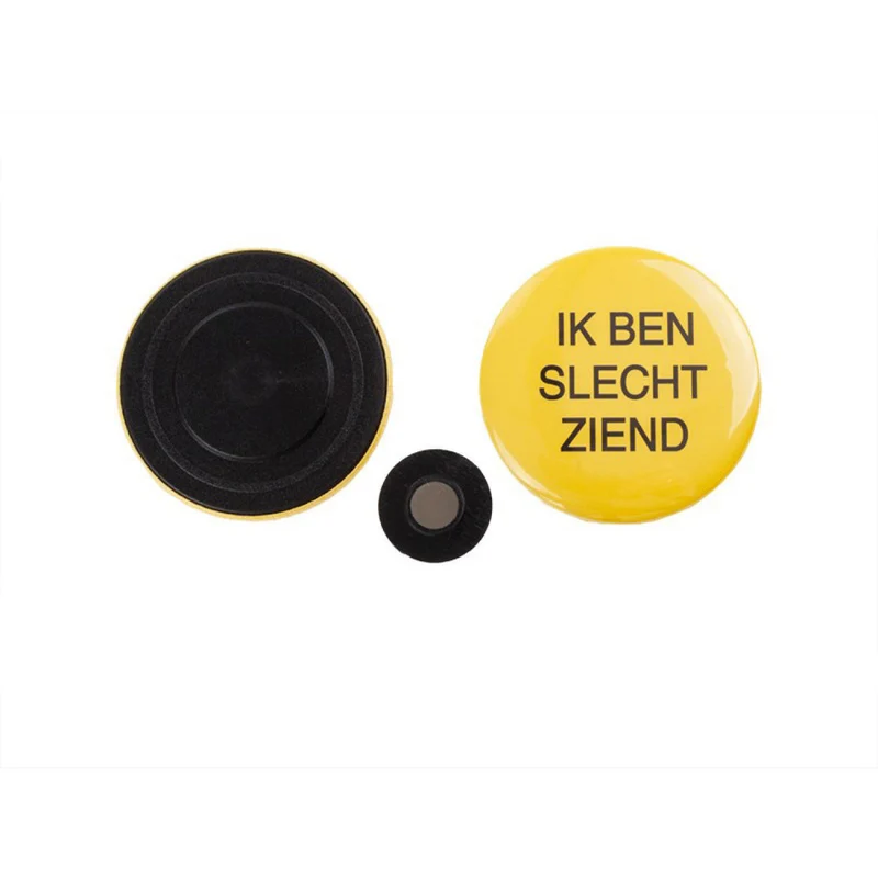 Slechtziend button met magneet - 2 stuks