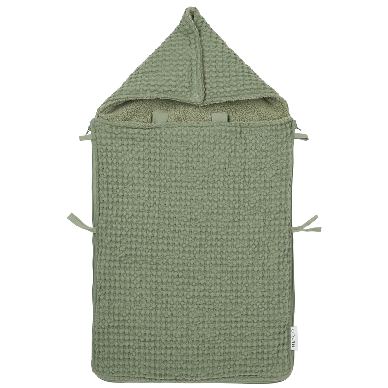Voetenzak Waffle Teddy - Olive Green