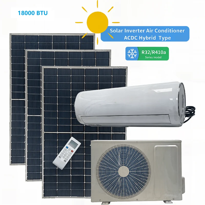 18000 BTU zonne-airconditioner - hybride off-grid koelsysteem