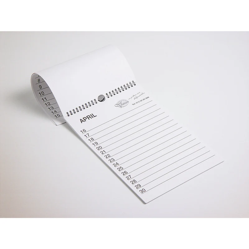 Verjaardagskalender Grootletter A4 – Extra Schrijfruimte & Opdikkend Papier