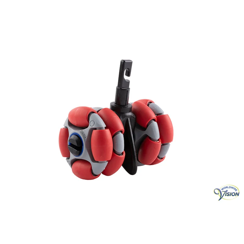 Omni-Sense Rollerwiel Haakmodel – 360° Wendbaar & Slijtvast – Geschikt voor Ambutech Taststokken