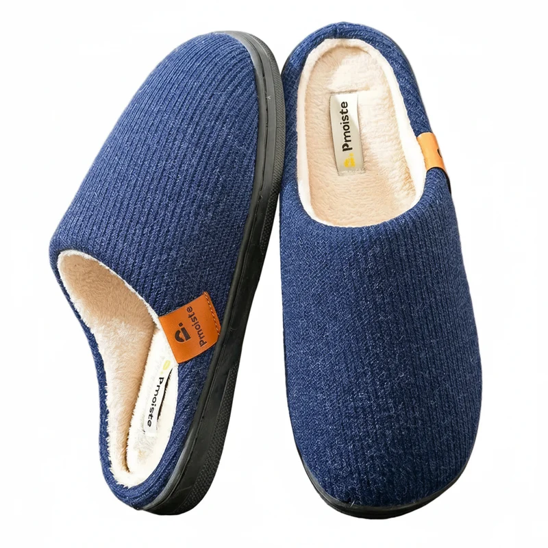 Warme gebreide pantoffels voor heren voor ultiem comfort en stijl.
