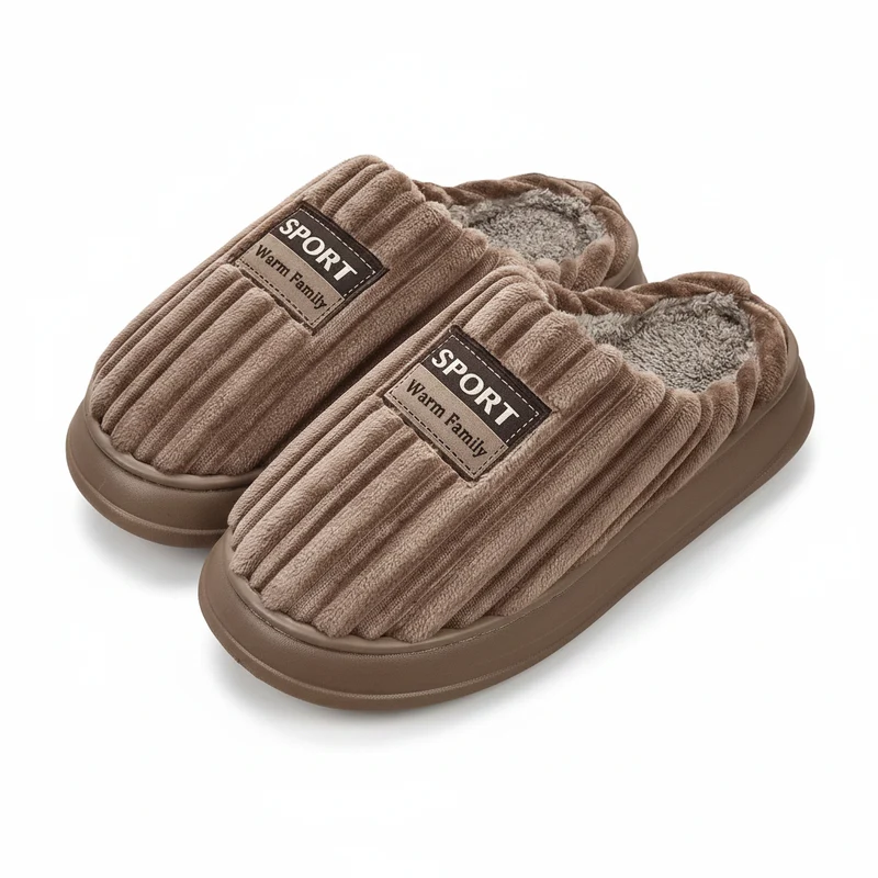 Herenslippers van suède met memory foam - comfortabele en behaaglijke binnenschoenen