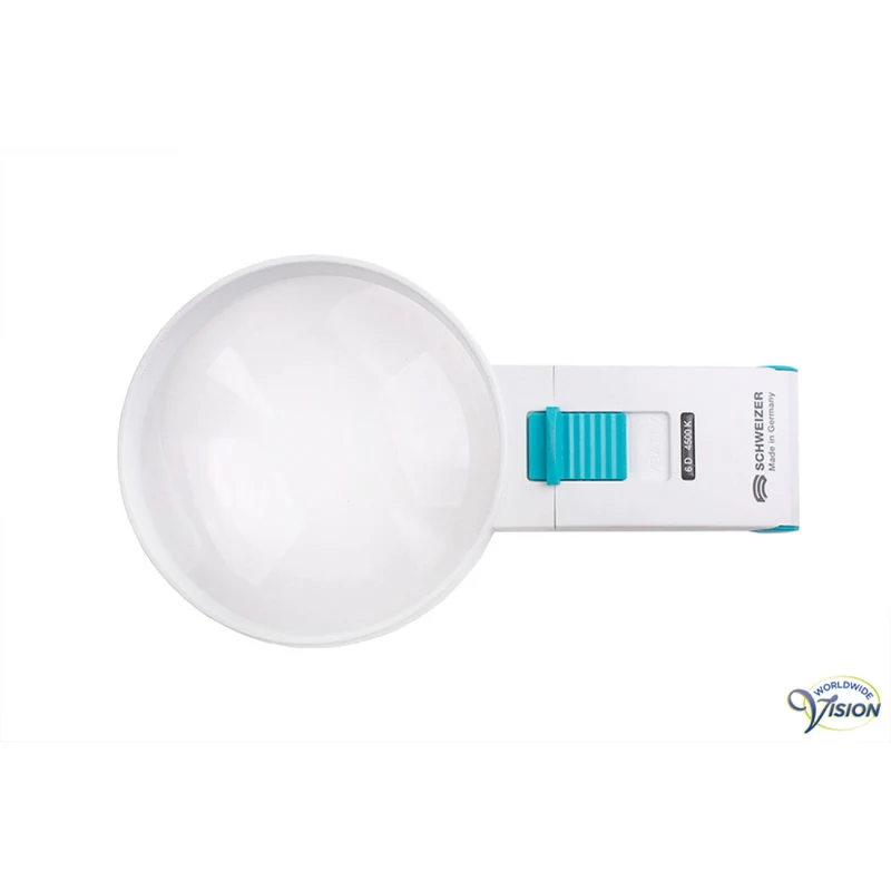 Schweizer Ökolux+ Mobil LED 134062 – 6D | Handlichtloep 1,5x Vergroting | 100 mm Lens