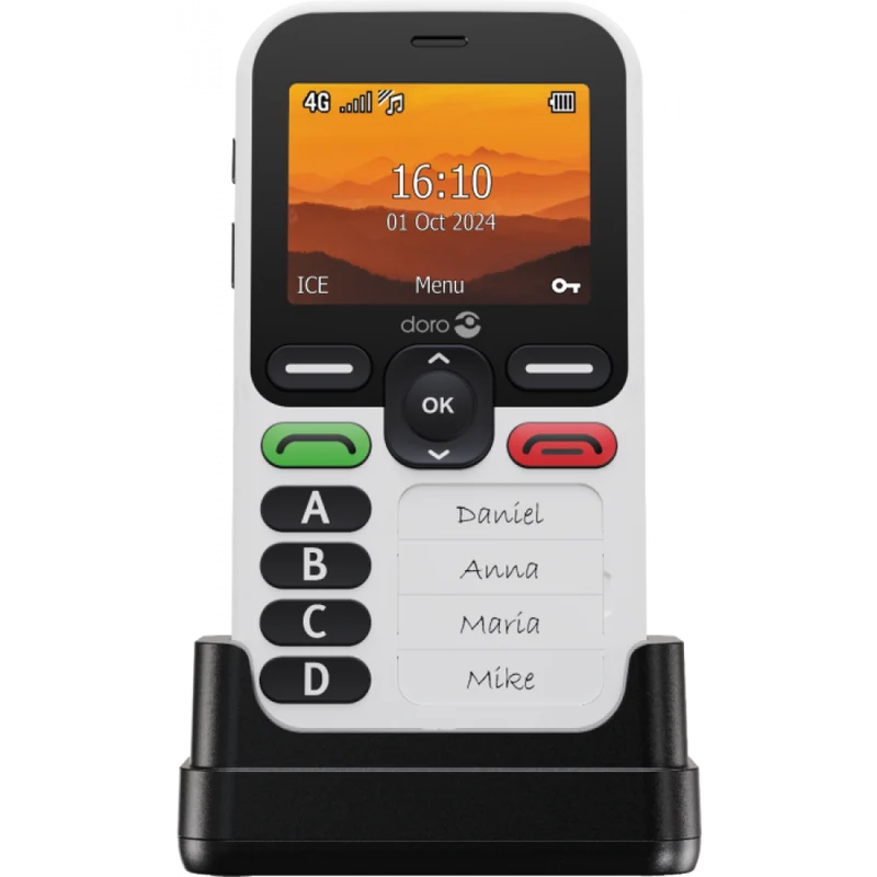 Doro Leva X10 Seniorenmobiel – 4 Geheugentoetsen | GPS Noodknop & Extra Luide Bel | IP54 Waterdicht