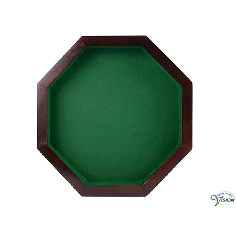 Pokerpiste van Hout – Achtkantig | 37 cm Doorsnede | Stevige Speelondergrond