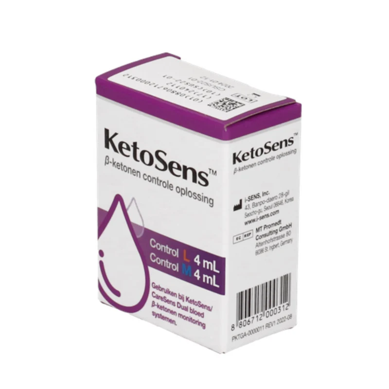 CareSens KetoSens Controlevloeistof – Betrouwbare Controle van Ketonenmetingen