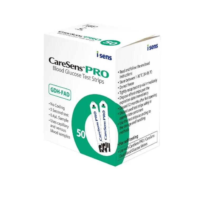 CareSens PRO Teststrips (50 stuks) – Snelle en Nauwkeurige Glucosemetingen