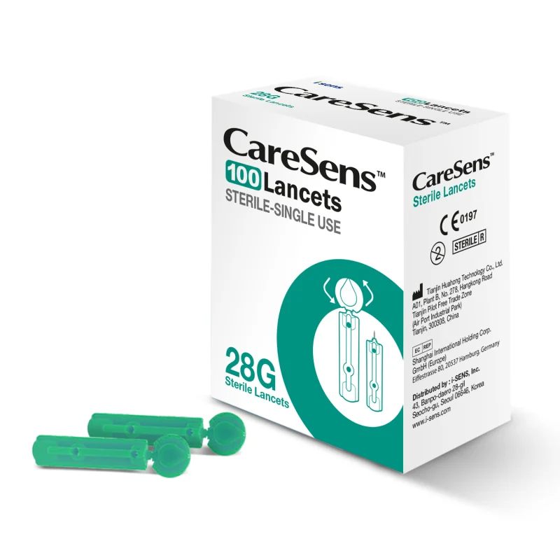 CareSens Lancetten 28G (100 stuks) – Voor Comfortabel en Veilig Prikken