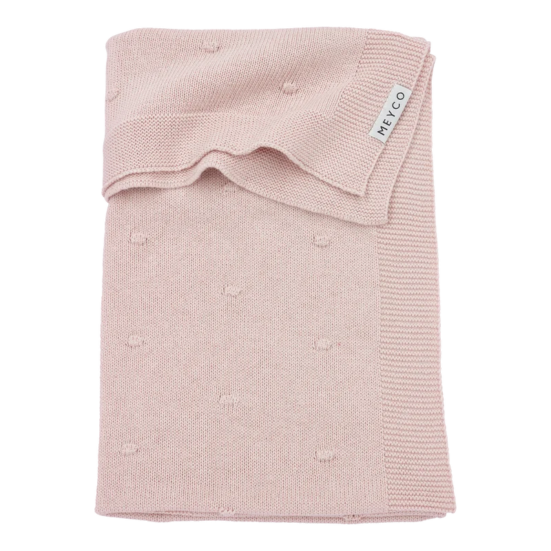 Deken Mini Knots - Soft Pink