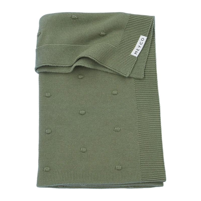 Deken Mini Knots - Forest Green