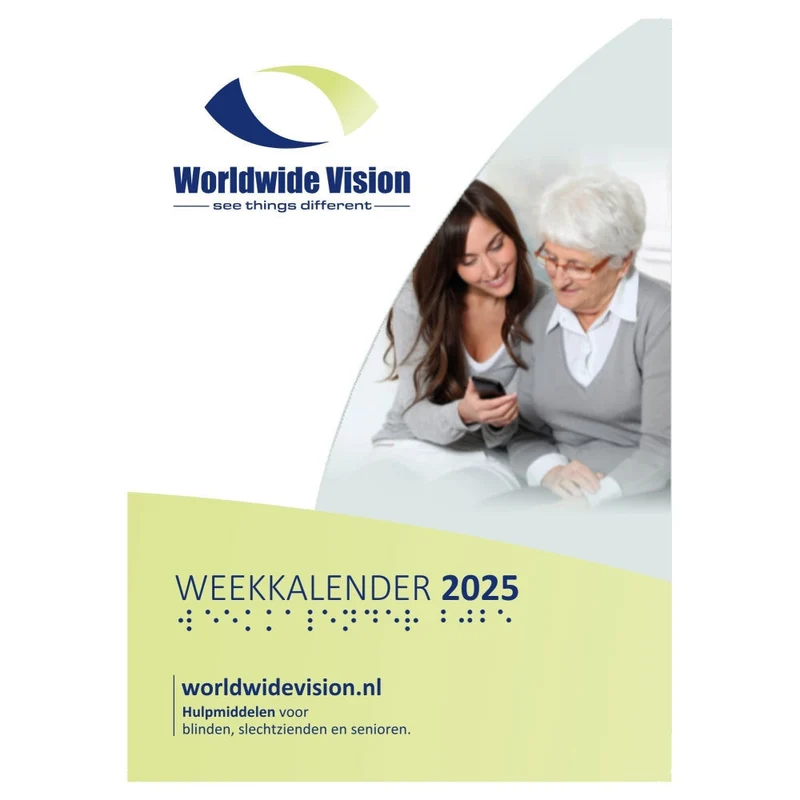 Weekkalender Grootletter A4
