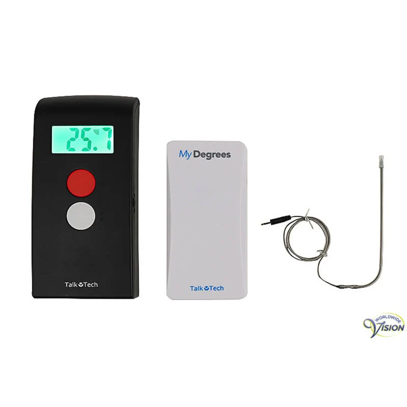 MyDegrees Multi-Thermometer – Draadloze Multifunctionele Thermometer – 10 Talen – Binnen & Buiten