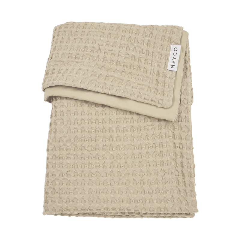 Deken Waffle Cotton - Sand
