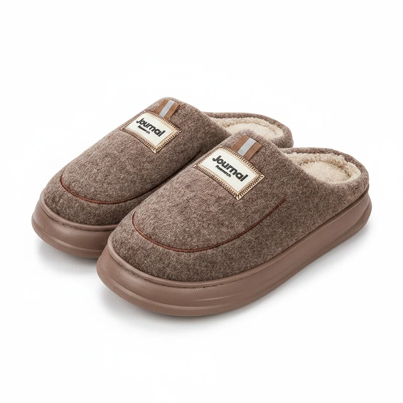 Comfortabele, warme herenslippers - Pluche EVA-traagschuimkussen voor superieur comfort