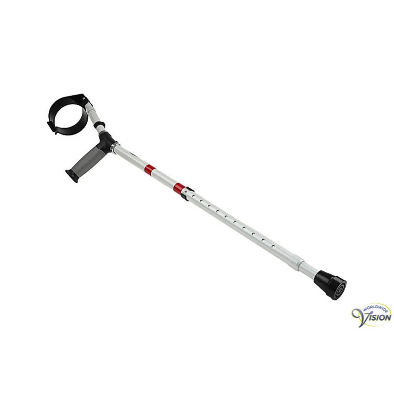 Elleboogkruk Aluminium – Verstelbaar 75-100 cm – Softtouch Handvat