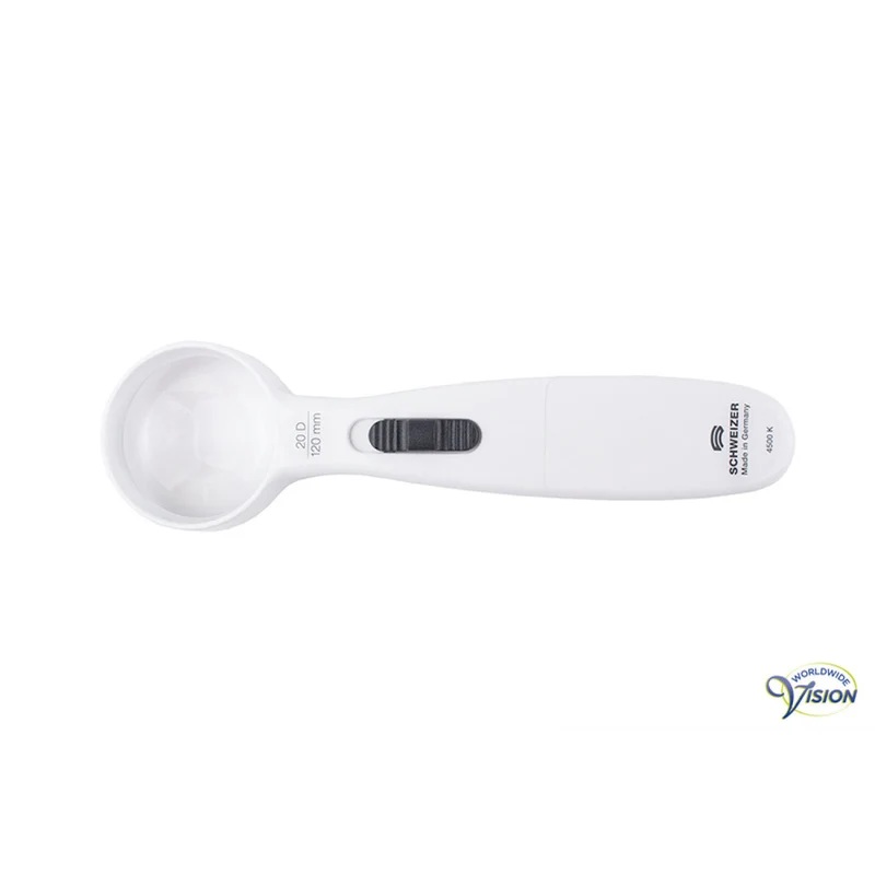 Schweizer ERGO-Lux MP LED 171202 20D Handloep – 5x Vergroting, LED, Ergonomisch Ontwerp