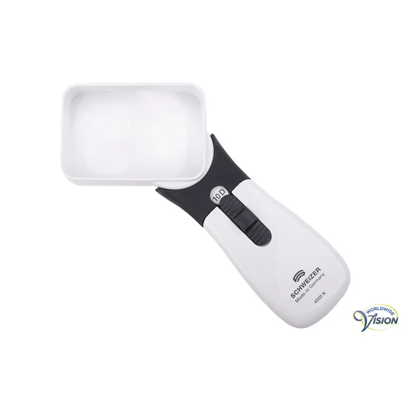 Schweizer ERGO-Lux MP Mobil 2.5x Handlichtloep – 164102 10D LED met Gekantelde Asferische Lens
