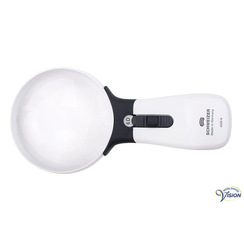 Schweizer ERGO-Lux MP Mobil 1.5x Handlichtloep – 164062 6D LED met 100 mm Asferische Lens