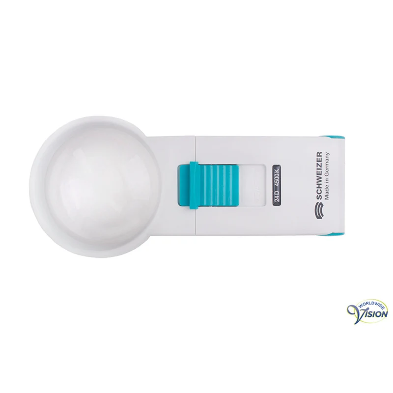 Schweizer Ökolux+ Mobil 6x Handlichtloep – 134242 24D LED met Asferische Lens