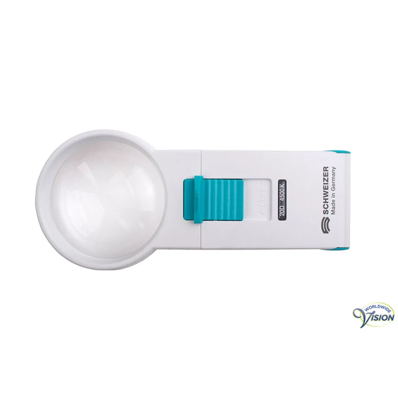 Schweizer Ökolux+ Mobil 5x Handlichtloep – 134202 20D LED met Asferische Lens