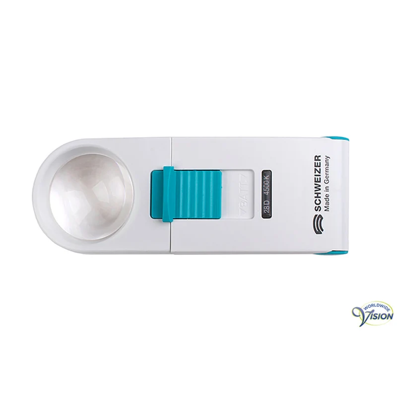 Schweizer Ökolux+ Mobil LED 134482 – 48D | Handlichtloep 12x Vergroting | 35 mm Lens
