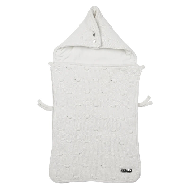Voetenzak Knots velvet - Offwhite