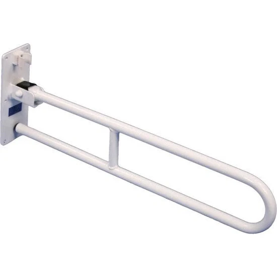 Opklapbare toiletbeugel / wandbeugel - 74cm lang - met of zonder steunpoot