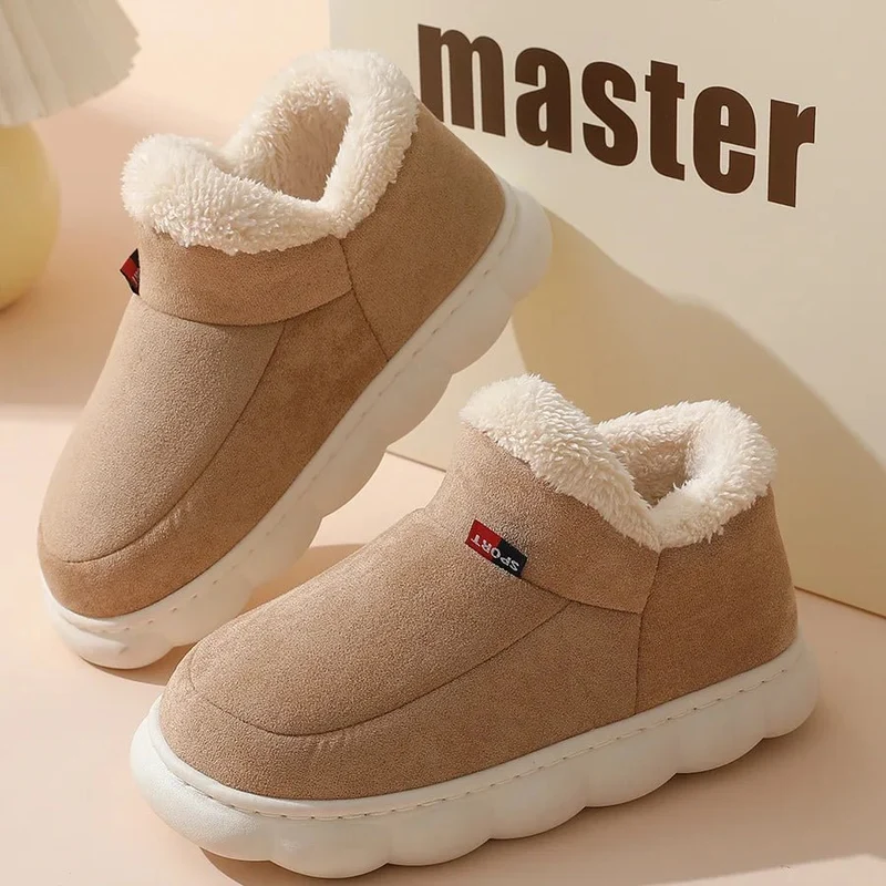 Asgard Winter Cozy Slippers voor dames en heren - Antislip sneeuwlaarzen met bontvoering