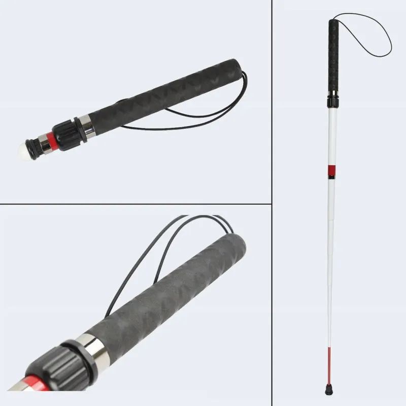 Telescopische Herkenningsstok 110 cm – 8-delig | Lichtgewicht Glasvezel
