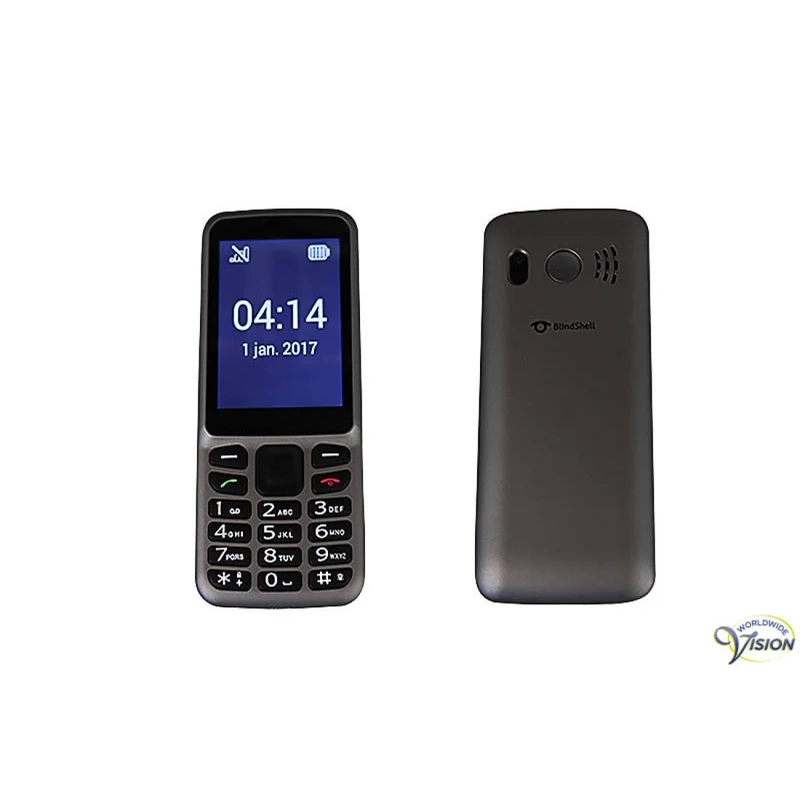 BlindShell Classic LITE – Nederlandssprekende GSM voor Blinden & Slechtzienden | Grijs