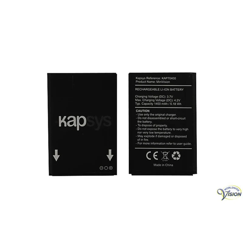 Li-Ion Accu 3.7V – 1400mAh | Geschikt voor MiniVision GSM (oud model)