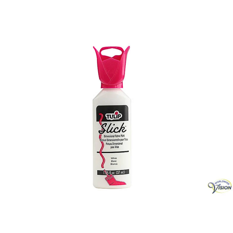 Tulip Slick Merkpasta Wit – Penflesje voor Tactiele & Creatieve Markeringen