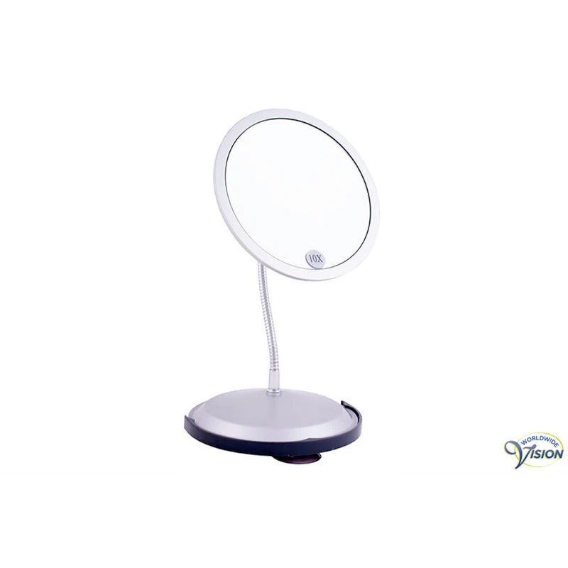 Make-up en Scheerspiegel – 5x & 10x Vergroting | Ø 14,5 cm met Zuignappen