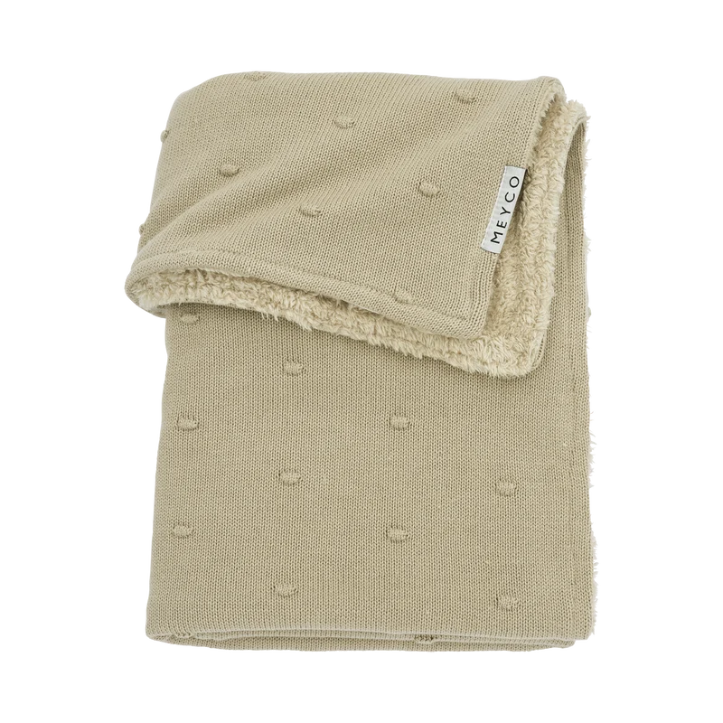 Deken Mini knots teddy - Sand