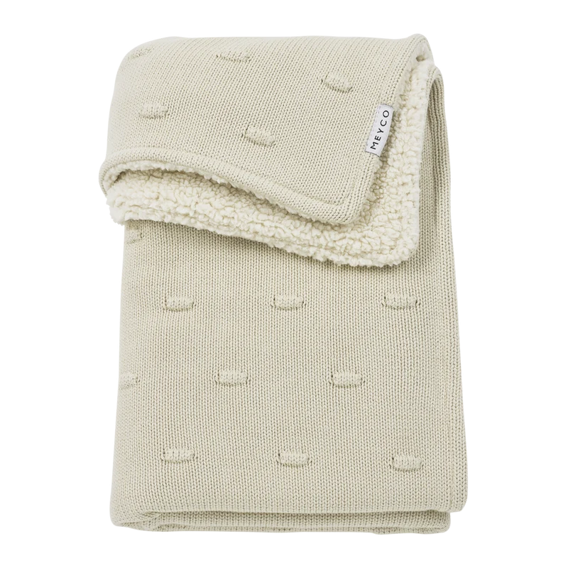Deken Knots teddy - Soft sand