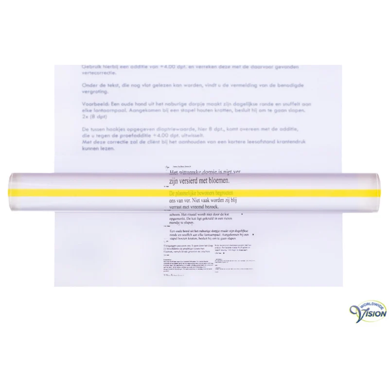 Leesliniaal 22,8 x 2,5 cm – 1.5x Vergroting | Zonder Markeringslijn