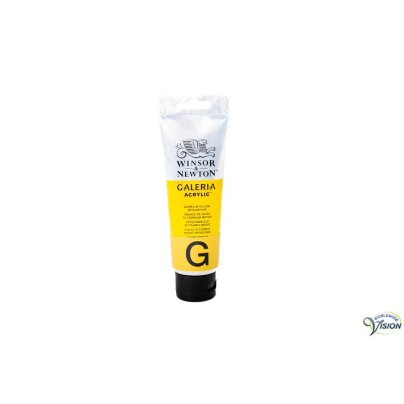 Winsor & Newton Galeria Acrylverf Geel – Cadmium Yellow Hue | 120 ml Tube