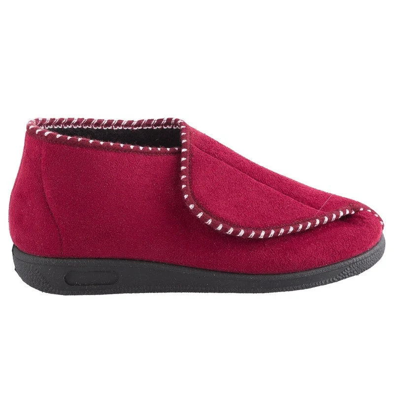 MSF Pantoffel - bordeaux hoog damesmodel