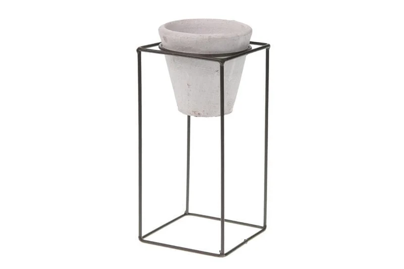 Luxe Bloempot ANETA Wit - D10 H20 cm