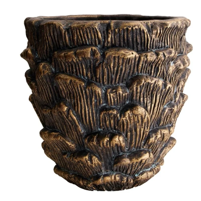 Luxe Bloempot ANETE Bronze – D25 H24 cm