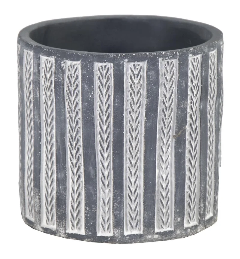 Luxe Bloempot ALLEGRA Grijs – D15 H15 cm
