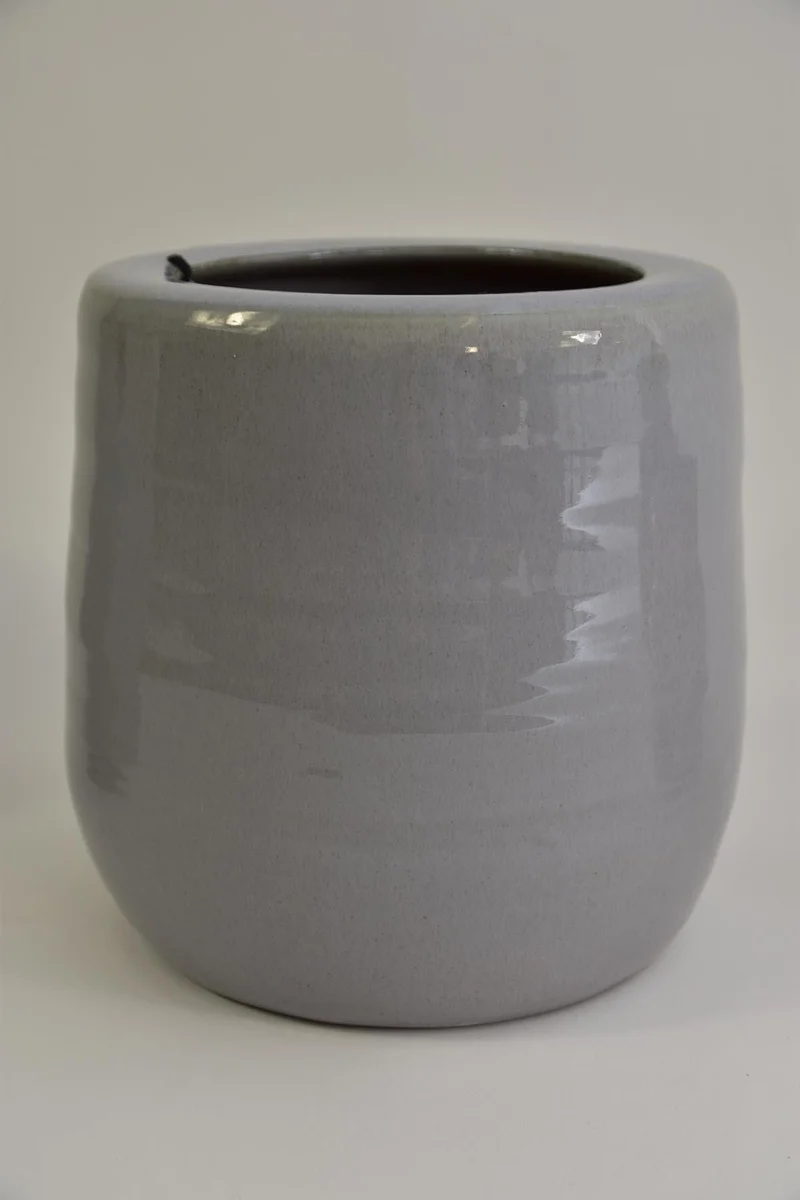 Luxe Bloempot AGNESINA Grijs – D25 H25 cm
